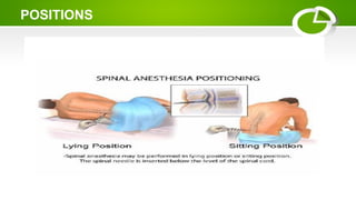 spinal anesthesia ........................................ | PPTX