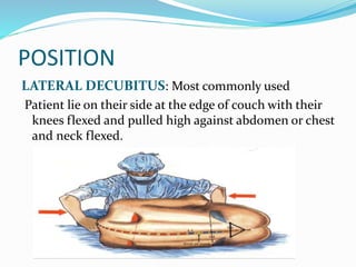 Spinal Block Positioning Spinal block | PPTX