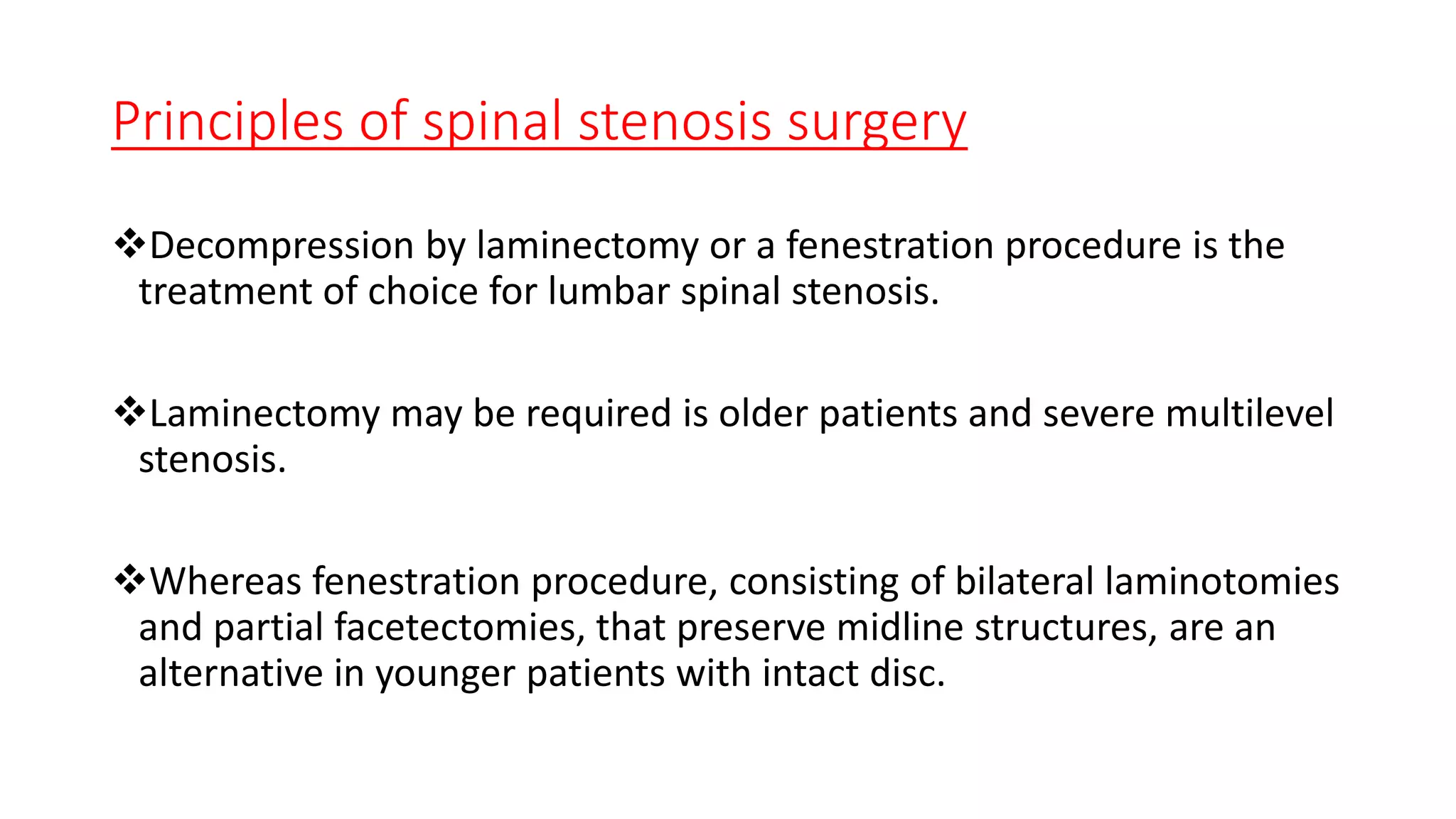Picture of Spinal canal stenosis | PPTX