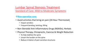 Spinal canal stenosis | PPTX