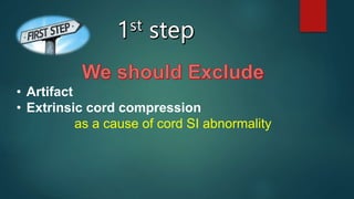 • Artifact
• Extrinsic cord compression
as a cause of cord SI abnormality
 