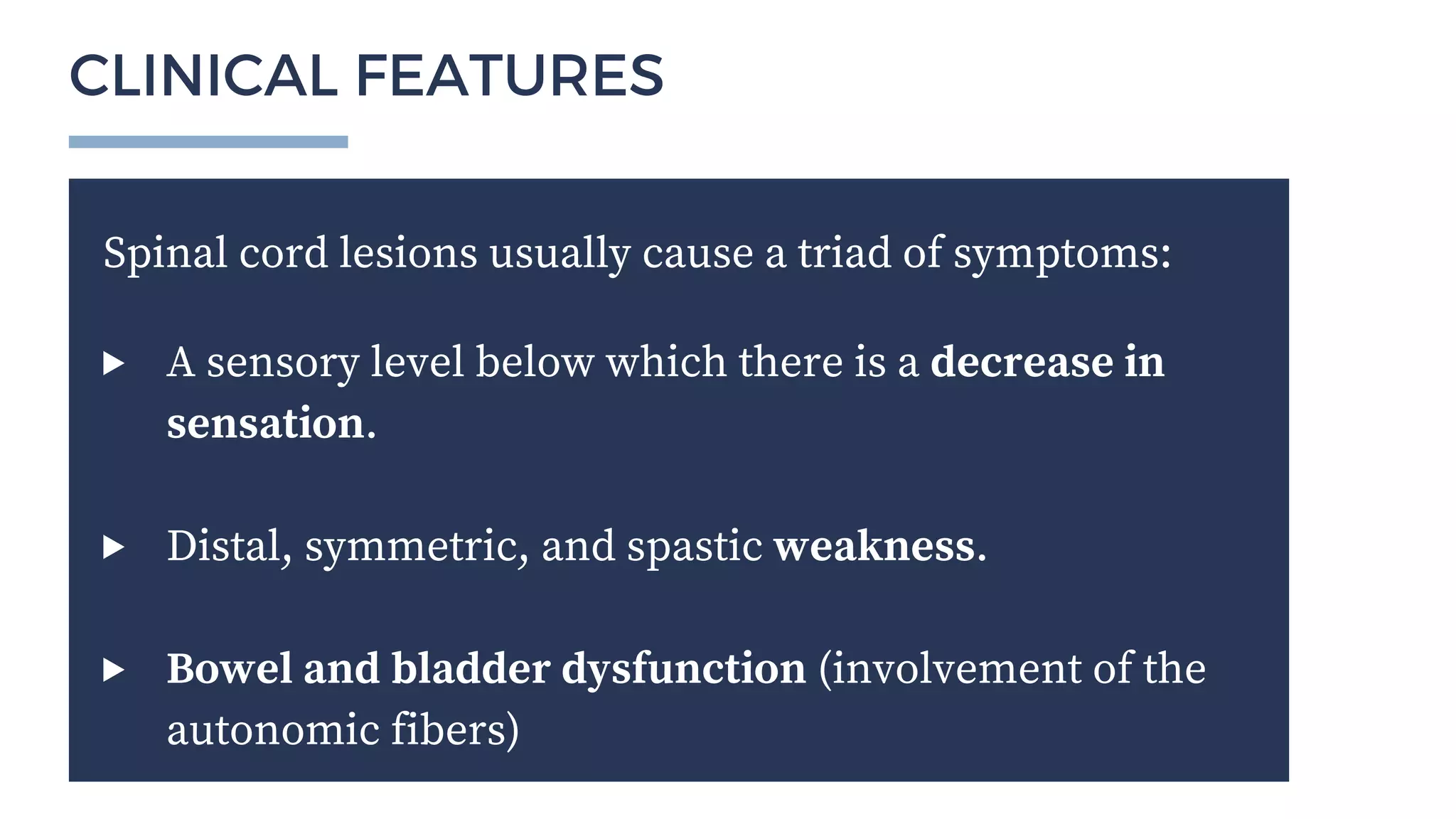 Spinal Cord Disease - Clinical Presentations and Management | PDF