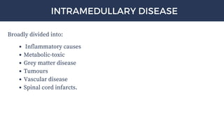 Spinal Cord Disease - Clinical Presentations and Management | PDF