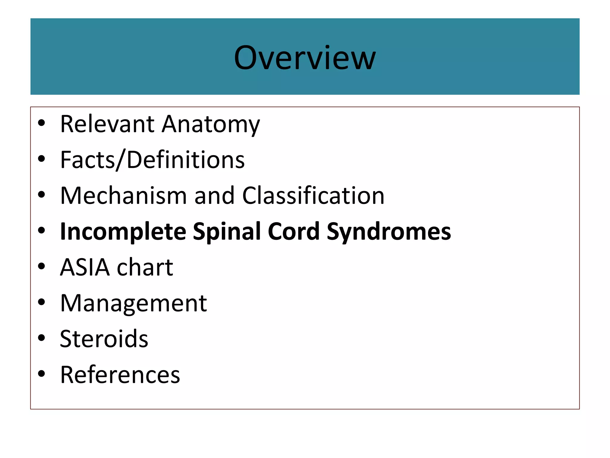 Spinal cord injuries | PPTX