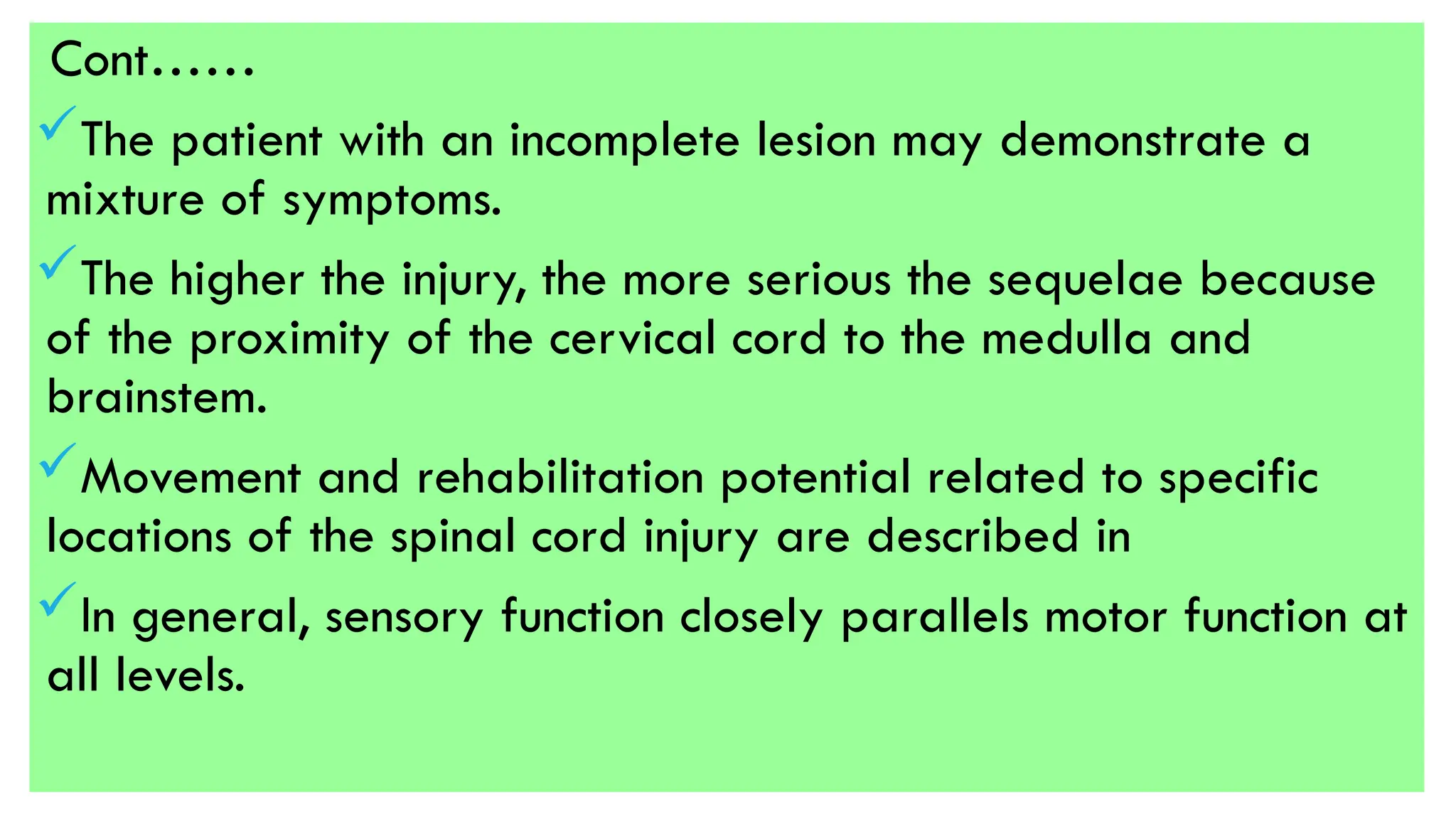 spinal cord injury.power point presentaton | PPTX