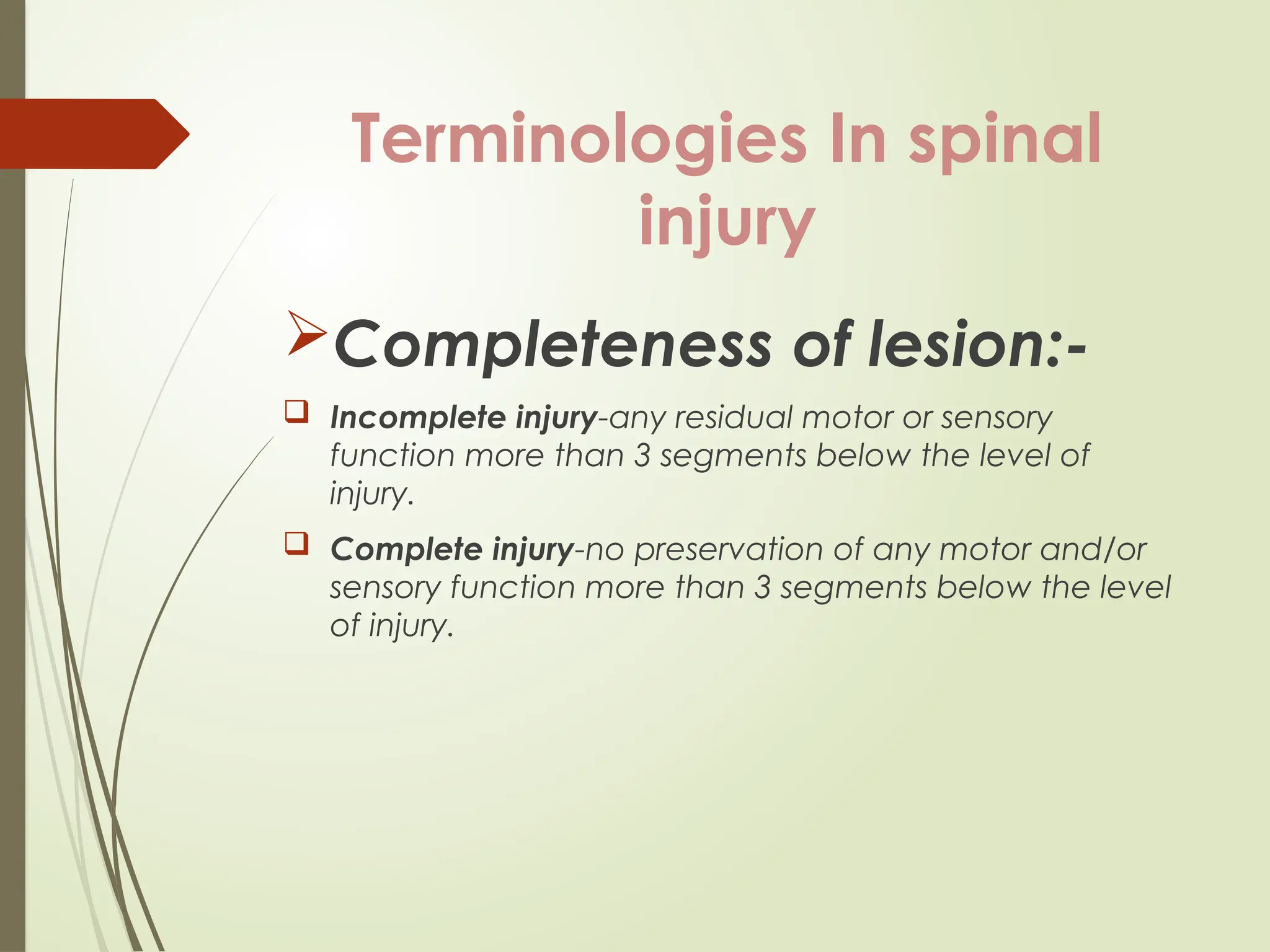 Management of a patient with spine and spinal cord injury | PPTX