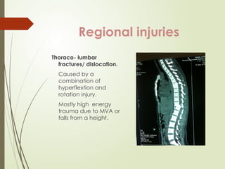 Management of a patient with spine and spinal cord injury | PPTX