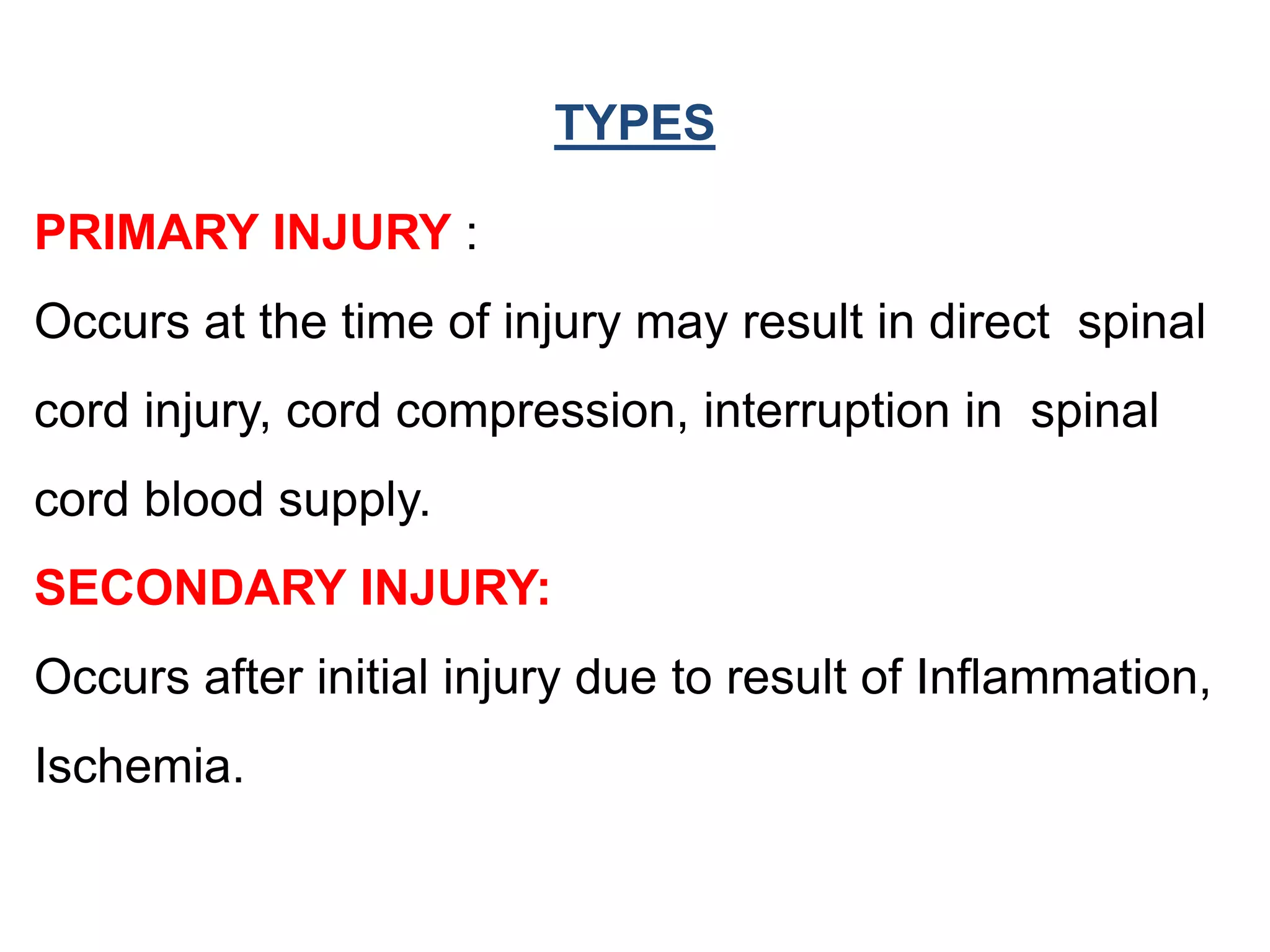 Spinal Cord Injuries | PPTX