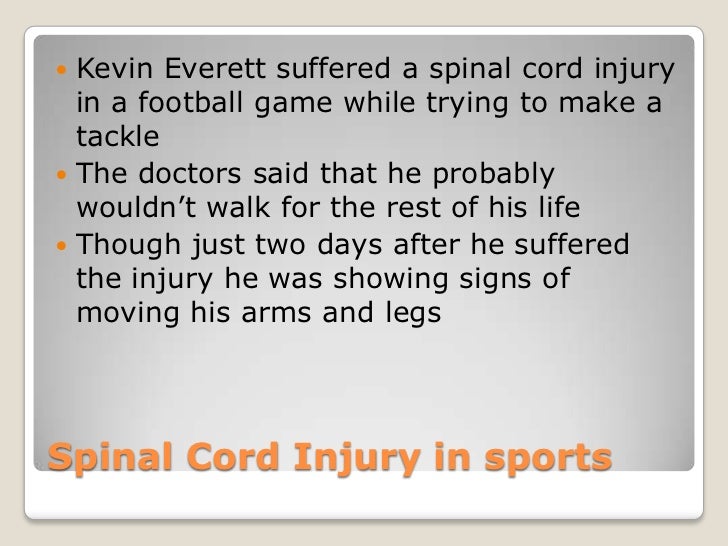 Kevin everett injury medication