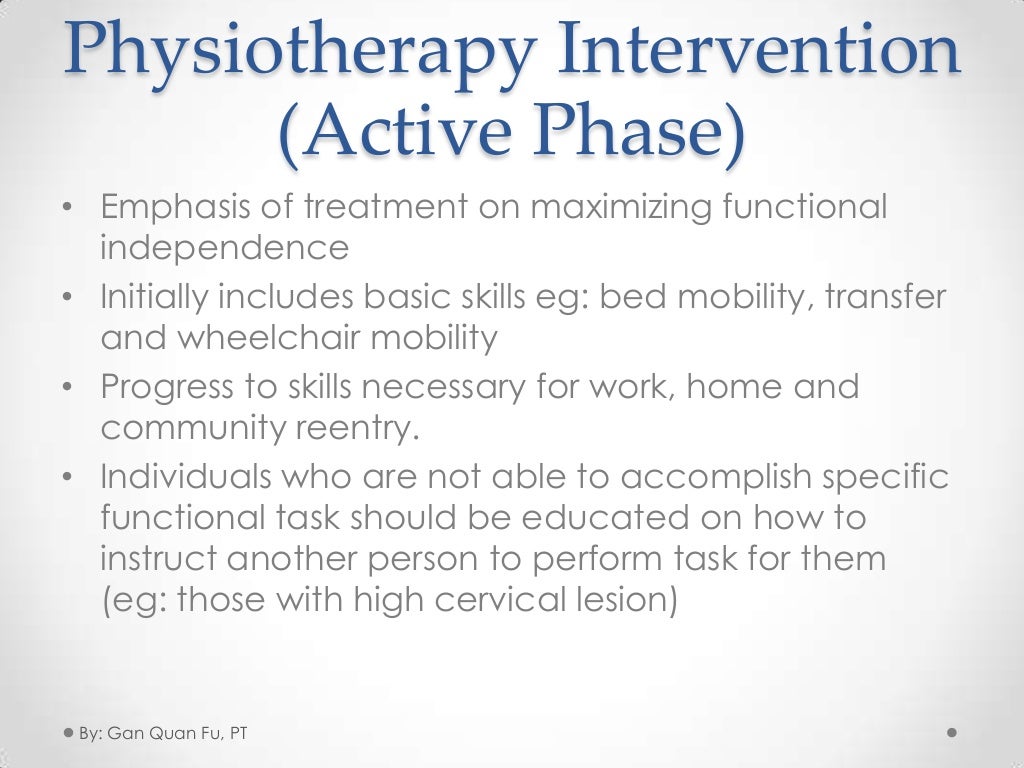 Spinal cord injury (sci) Rehab