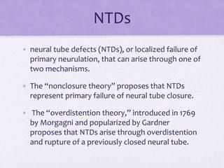 Ntds Algorithm Spinal dysraphism | PPTX