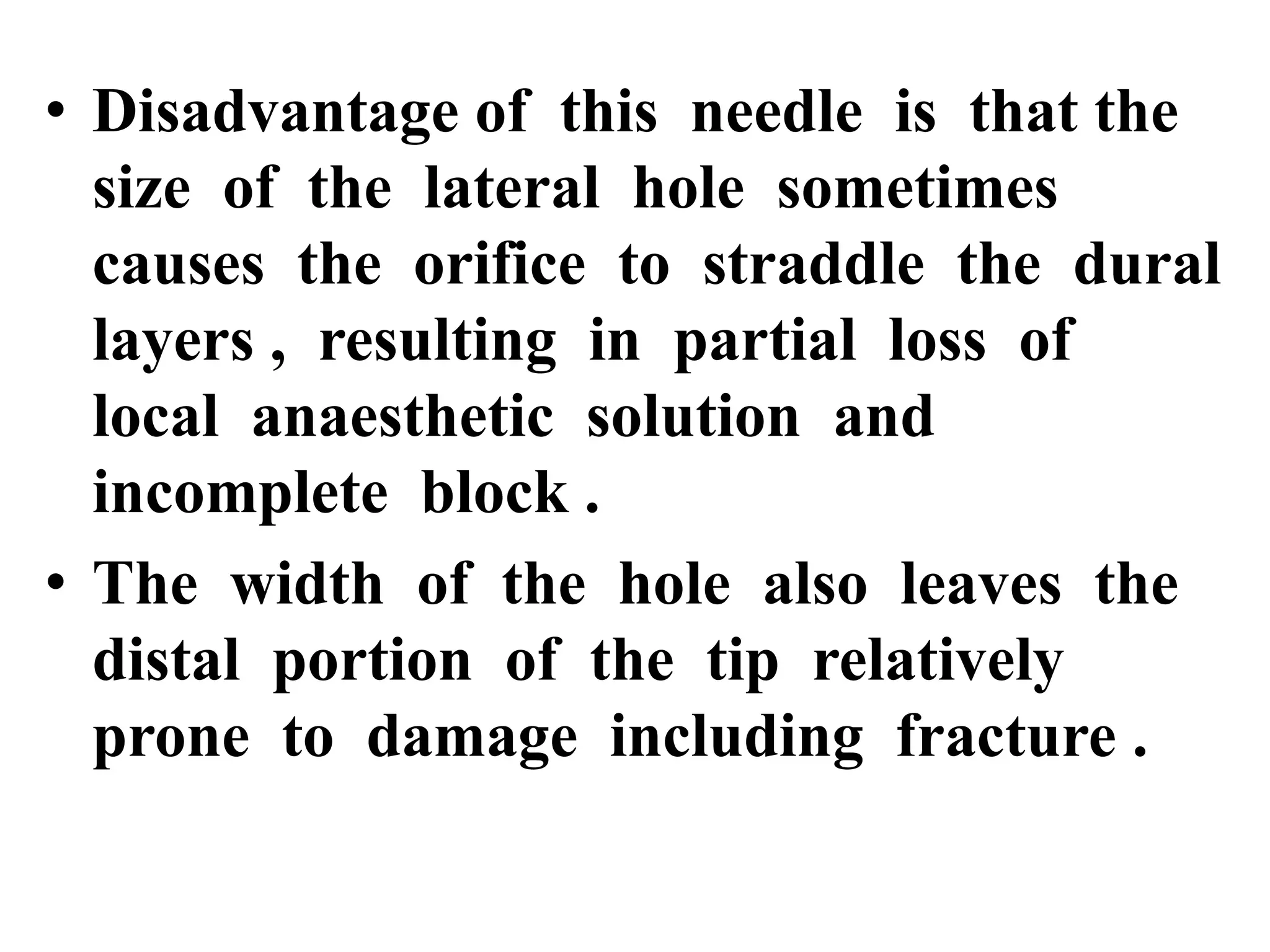 Spinal & epidural needle | PPTX