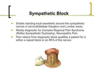 Sympathetic Pain Injection Spinal Injections | PPT