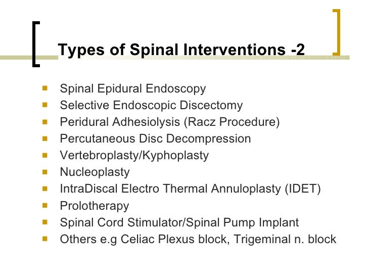 Spinal Injections