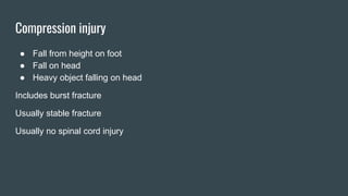 Spinal injury | PPTX