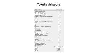 Tokuhashi score
 