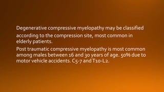 Spinal myelopathy | PPTX