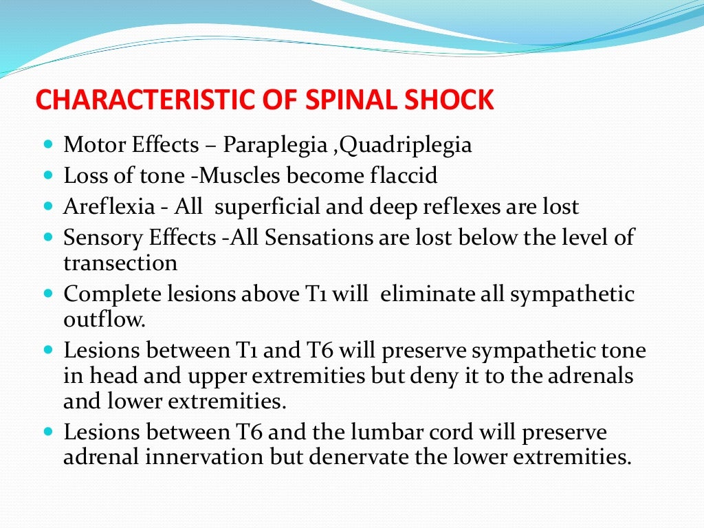 Spinal shock