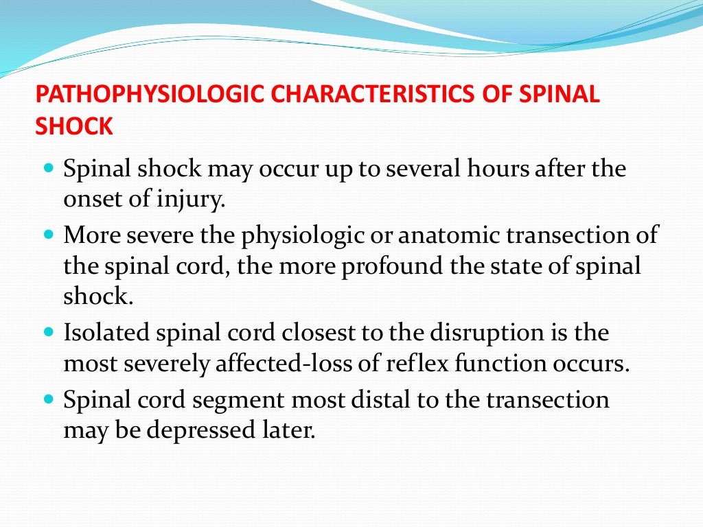 Spinal shock