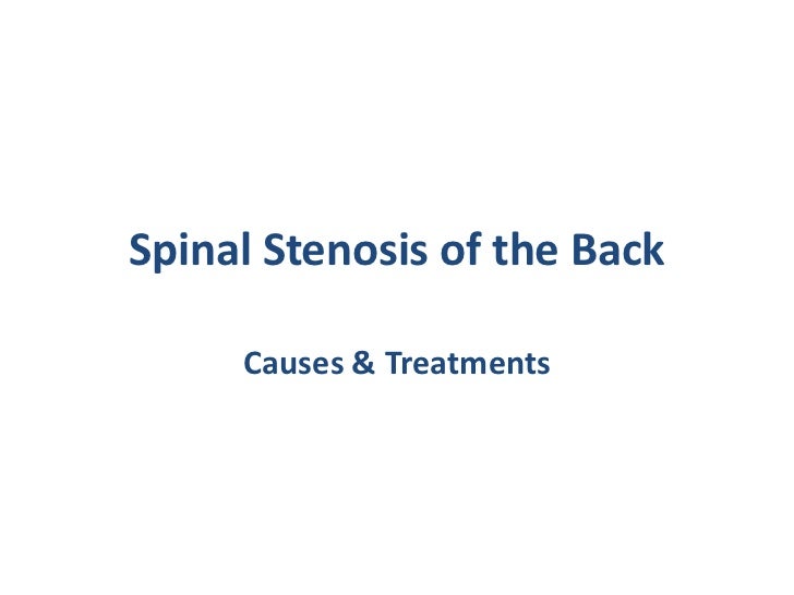 Spinal: Spinal Stenosis Icd 9