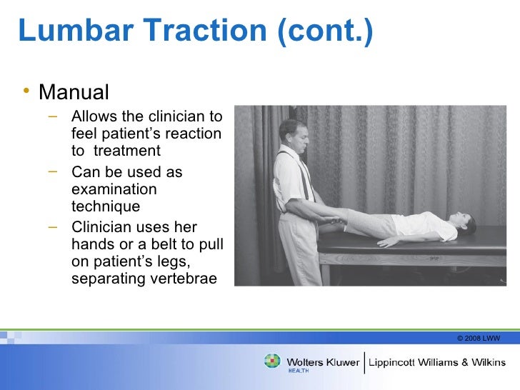 Spinal Traction, Knight & Draper 2008