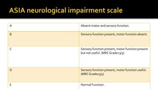 Spinal trauma wo anatomy | PPTX