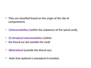 spinal tumour........................pptx