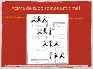 Acima de tudo somos um time!
Fonte da imagem: http://blogcolherdecha.files.wordpress.com/2011/04/trabalho-em-equipe.jpg
 