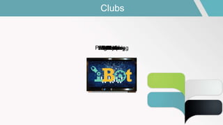 Clubs
3D PrintingBiotechAeroAutoAnalyticsCVGElectronicsProgrammingAstronomyWebopsiBot
 