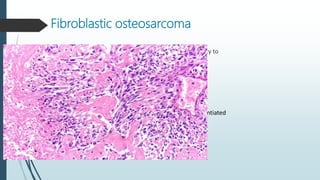 Histolopathology
 Loose, abundant mucoid stroma that contains rounded, spindle-shaped, or
angular cells
 Cellular and nu...