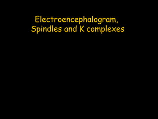 Electroencephalogram,
Spindles and K complexes

 