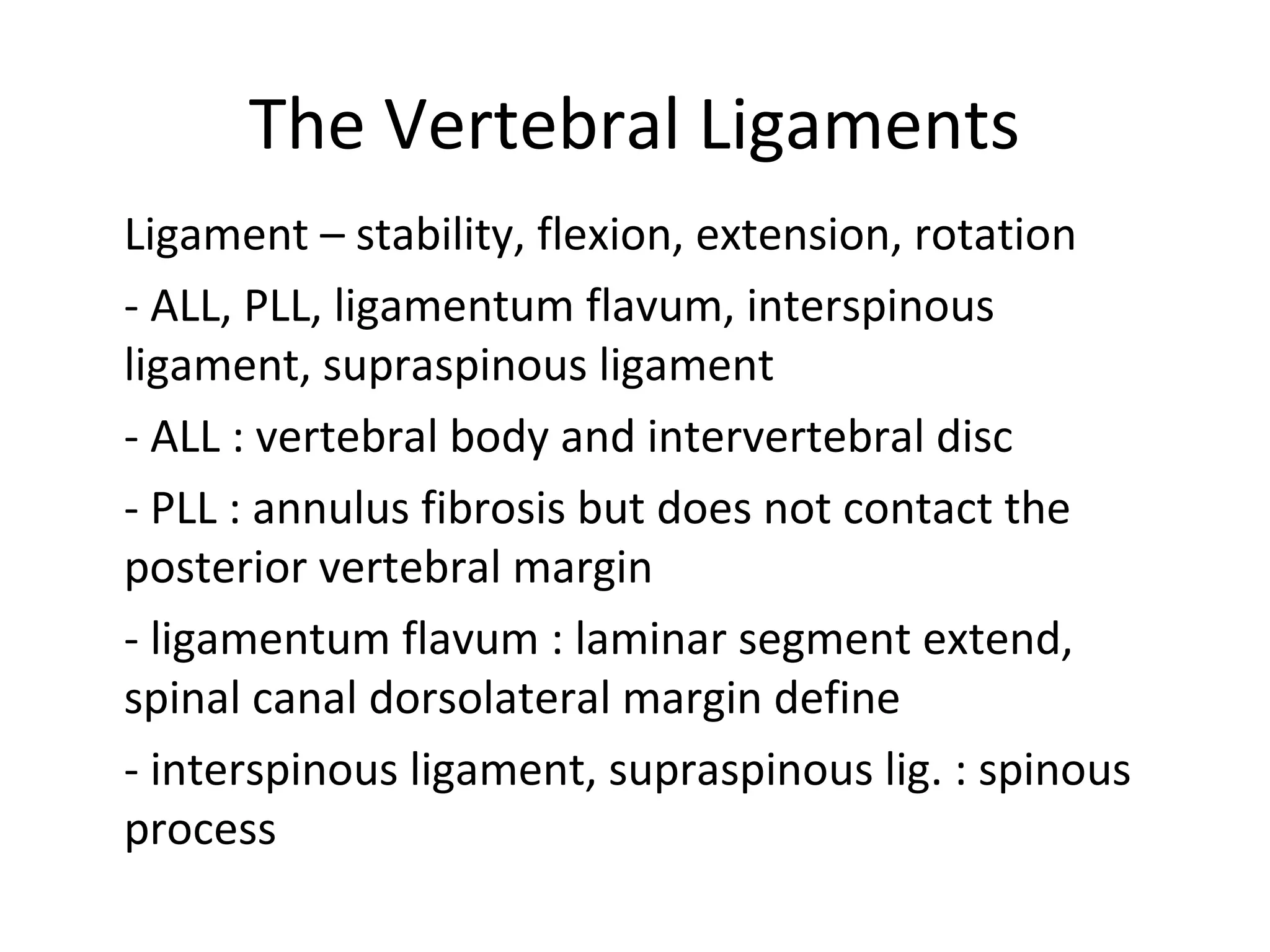 Spine anatomy (basic spine 2009) | PPT