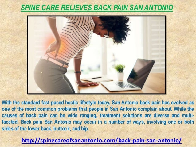Spine Care Relieves Back Pain San Antonio