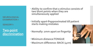 Spine examination-Part 2 | PPTX