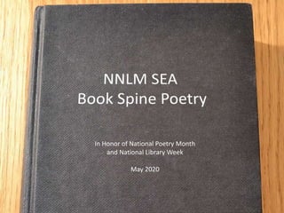 In Honor of National Poetry Month
and National Library Week
May 2020
 