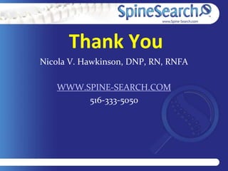SpineSearch who's got your back Nurse Practitioner & Physician Assistants