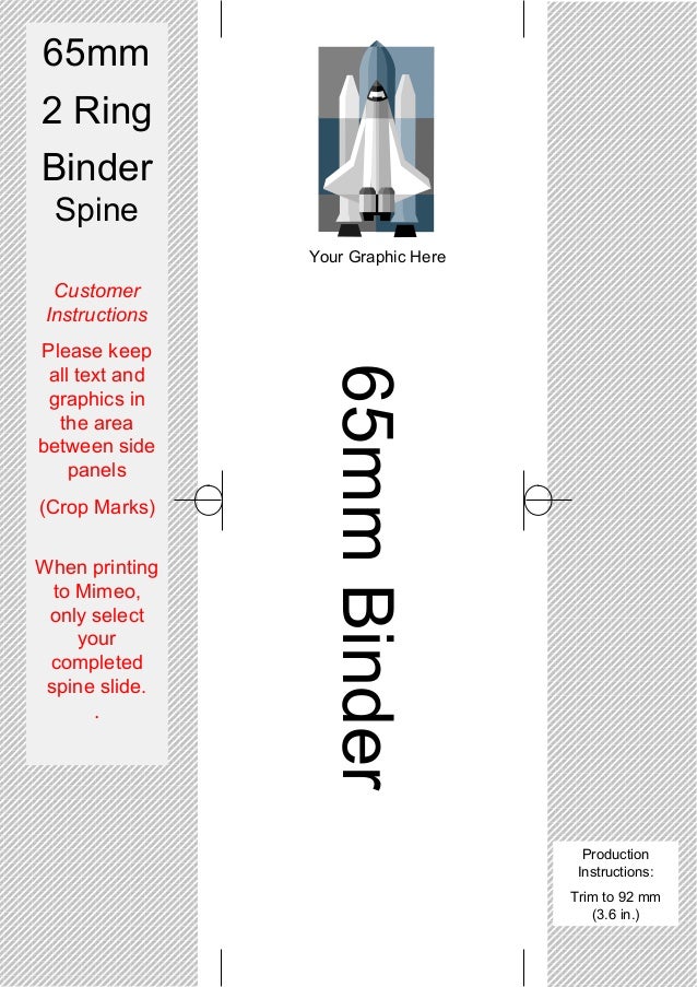 3 inch binder spine template