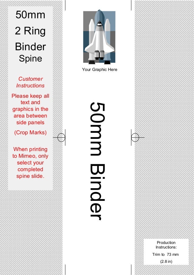 2 in binder spine template