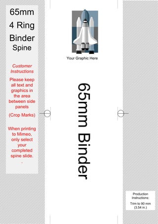 Spine Templates for your 4 Ring Binders | PPT