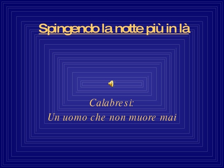 Spingendo La Notte Più In Là Riassunto