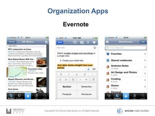Organization Apps
    Evernote
 