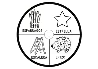 ESTRELLA
ERIZO
ESCALERA
ESPÁRRAGOS
 