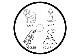 VELA
VACA
VOLCÁN
VIOLÍN
 