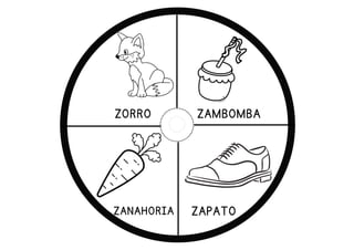 ZAMBOMBA
ZORRO
ZAPATO
ZANAHORIA
 