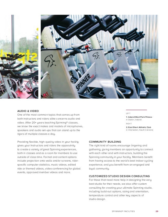 spinning studio computer for spin bike