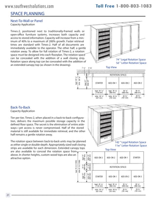 Rota Rack Size Chart Spinning Rotary Cabinet Specs | PDF