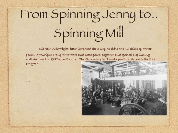 Spinning jenny stacyc.