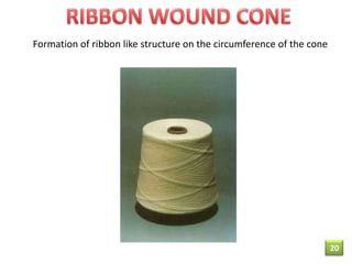 Formation of ribbon like structure on the circumference of the cone

20

 