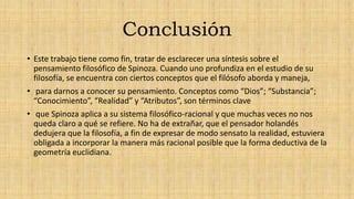El pensamiento de Baruch Spinoza: la evolución del hombre | PPTX