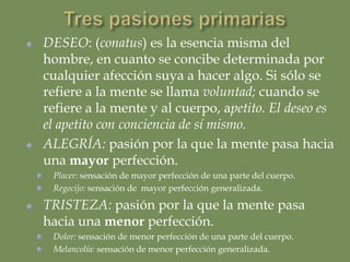Definición del cuerpoCuerpo es un fragmento de naturaleza, desde el punto de vista del atributo de la extensión, delimitado físicamente y separado de otros cuerpos.El cuerpo humano es un compuesto de muchos cuerpos integrados en una unidad representacional (mental) incompleta, siempre imprecisa o desfasada. (E, 2/postulados).